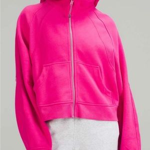 Lululemon Sonic pink scuba oversized full zip hoodie